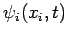 $\psi_i(x_i,t)$