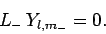 \begin{displaymath}
L_- Y_{l,m_-} = 0.
\end{displaymath}