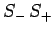 $\displaystyle S_- S_+$