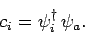\begin{displaymath}
c_i = \psi_i^\dag \psi_a.
\end{displaymath}