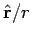 $\hat{\bf r}/r$