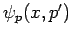 $\psi_p(x,p')$